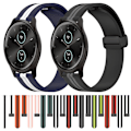 Miniatyrbild 3 av 5: För Garmin Garminmove Style 20 mm vikbart magnetlås silikon watch White-Black