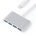 Miniatyrbild 2 av 5: Bärbar 5gbps 3.1 Typ-c till Usb 3.0 4 portar Driverfree Converter Hub Adapter