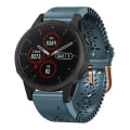Miniatyrbillede 1 af 5: Til Garmin Fenix ​​5s Plus 20mm dame silikone urbånd med blonder Lake Blue