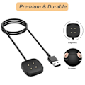 Miniatyrbillede 3 af 5: Oplader til Fitbit Sense/Sense 2/Versa 3/Versa 4, USB-opladerkabel (3,3ft/1m) (2)