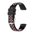 För Fitbit Luxe tvåfärgad watch Black Pink