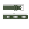 Pikkukuva 4 / 5: Vivoactive 3 watch , 20 mm silikonirannekkeet Garmin Vivoactive 3:lle/forerunner 645 Music-7pack Army Green