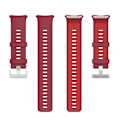 Miniatyrbillede 2 af 5: Til Polar Vantage V2 tofarvet silikoneurrem Red