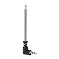 Miniatyrbilde 2 av 5: Fm radioantenne 3,5 mm uttrekkbar antenne 4 seksjoner L-formet 240 mm antenne