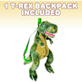 Miniatyrbilde 2 av 5: Plysj T-rex Ryggsekk for Barn Dinosaur Bag Med Justerbare Stropper Og Glidelås Shznv