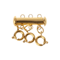 Miniatyrbilde 1 av 5: Fjærspenne i rustfritt stål Hummerspenner Koblinger Gliderørlås Avstandslås Multistrenger Magnetisk Gold 3 layer
