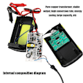 Miniatyrbillede 4 af 4: 12V6A Batteri Smart Oplader Bil og Motorcykel Batteri Oplader Digital Reparation Oplader Gul US Standard