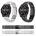 Miniatyrbillede 3 af 5: Til Garmin Fenix 7 22mm Skildpaddeskal Rustfrit Stål Urrem YRF Sliver