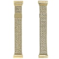 Miniatyrbild 3 av 5: För Fitbit Versa 4 / Versa 3 20 mm Milanese Magnetic Metal Split Watch Retro Gold