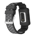 Miniatyrbillede 3 af 5: Til Fitbit Charge 3 alt-i-en silikone beskyttelseshylster erstatningsurrem Grey
