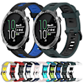 Miniatyrbild 3 av 5: För Garmin Forerunner 645 20 mm vertikalt mönster tvåfärgat watch Black-Blue