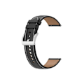 Miniatyrbilde 1 av 4: Rem for Garmin Vivomove Style Preget skinnrem i ekte lær, svart