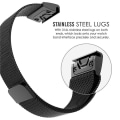 Miniatyrbild 4 av 5: För Garmin Fenix ​​5s Milan Metal Rostfritt stål Metal Watch Band Black