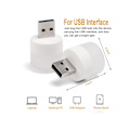 Miniatyrbillede 3 af 5: USB Mini LED Natlampe, Varmt Hvidt -