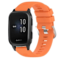 Miniatyrbillede 1 af 5: Til Garmin Venu Sq 20 mm ensfarvet blødt silikone urbånd Orange