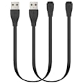 Miniatyrbild 1 av 5: Laddare för Fitbit Charge/Force (ej för Charge HR), ersättningskabel för USB-laddning (2-pack)