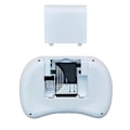 Miniatyrbild 5 av 5: Mini 2.4ghz Multi-media Bärbar Trådlös Handhållen Mini-tangentbord Backlit lithium battery white