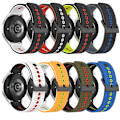 Miniatyrbild 4 av 5: För Garmin Approach S40 20mm Tricolor Andningsbart watch Black-Lime-Red
