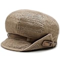 Pikkukuva 1 / 5: Retro-barettihatut naisille Vaakaraidat cap Korkealaatuinen barettivyö kahdeksankulmainen cap Khaki