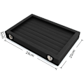 Miniatyrbild 3 av 5: Ring Förvaringsbox-smyckeskrin För Ringar-glaslock I Ring Case Black