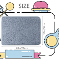 Miniatyrbilde 2 av 5: 2-pakning mikrofiber oppvaskmatte grey blue