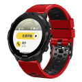 Miniatyrbilde 1 av 5: For Suunto 7 tre rader hull silikonklokkerem Red Black