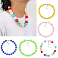 Miniatyrbild 2 av 4: Akryl Halsband med Stora Pärlor Bubble Gum Halsband Green