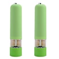 Pikkukuva 1 / 5: Sähkökäyttöinen merisuola- ja pippurimylly ja shaker set, paristokäyttöinen valolla ja säädettävä, 2 kpl pakkaus 2pcs green