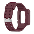 Miniatyrbillede 3 af 5: Til Xiaomi Redmi Watch 2 Lite/watch Lite 2/watch Lite/redmi Watch 2/redmi Watch silikone integreret urrem Wine Red