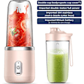 Miniatyrbild 2 av 5: Juice Blender 40W Blender Cup Återuppladdningsbar USB Dubbel Kopp Rosa