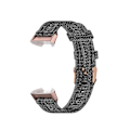 Miniatyrbilde 4 av 5: For Fitbit Charge 4 / Charge 3 / Charge3 Se Flettet Nylon Klokkebånd Plasthode Dark Gray