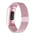 Miniatyrbillede 3 af 5: Til Fitbit Charger 3 Metal Magnetic Metal Watch Band Rose Pink