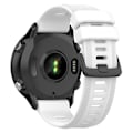 Miniatyrbillede 5 af 5: Til Garmin Forerunner 955 22mm Silikone Twill urbånd White