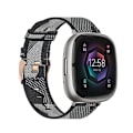 Miniatyrbillede 1 af 5: Til Fitbit Sense Nylon Vævet Lærreds Urrem XER Grey