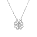 Pikkukuva 1 / 5: Neliapila-kaulakoru Magneettinen Taittuva Sydämenmuotoinen Solisluun ketju Avattava Choker-koru Riippuva riipus naisille