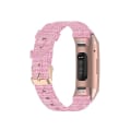 Miniatyrbild 2 av 4: För Fitbit Charge 4 / Charge 3 / Charge3 Se Flätat nylon watch Plasthuvud Pink