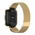 Pikkukuva 5 / 5: Metallista valmistettu ranneke ja kellokehys Xiaomi Redmi Watch 2 Lite -älykelloon Gold