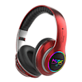 Pikkukuva 1 / 4: Aito langaton Bluetooth-kuulokkeet, taitettavat korvan päälle -kuulokkeet subwooferilla Bluetooth 5.0 - sisäänrakennettu mikrofoni, punainen