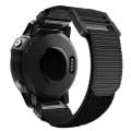 Miniatyrbillede 5 af 5: Til Garmin Fenix ​​7x krog og løkke fastener nylon urbånd Black