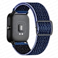 Miniatyrbillede 1 af 5: 20 mm/22 mm bånd til Amazfit Gts 4//2/2e/3/gts2 Mini/gtr 4/3/pro/gtr2/47 mm/stratos Nylon elastisk urarmbånd Amazfit bipstrop two-color blue 20mm