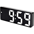 Miniatyrbild 3 av 5: Väckarklocka LED Spegel Väckarklocka USB Elektronisk Digital Bordsladdningsbar Svart