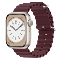 Miniatyrbilde 1 av 5: Ocean Armbånd For Apple Watch Band 44mm 40mm 45mm 41mm 49mm 42mm 38mm Smartwatch Silikonrem Iwatch Ultra Series 7 6 3 Se 8 wine red 38 40 41mm