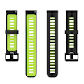 Miniatyrbillede 2 af 5: Silikoneurrem til Huawei Watch GT 3 42mm 2 Black Lime Green