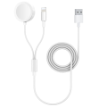 Miniatyrbillede 1 af 5: 2 i 1 Iphone og Iwatch oplader , Iwatch ladekabel magnetisk trådløs 3,3 fod