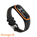 Pikkukuva 1 / 5: Silikonihihna Xiaomi Mi Band 6 7 5 3 4 Lisävarusteet Urheilurannekkeen Vaihtovyö Correa Ranneke Mi Band 7 6 Nfc Ranneke Orange-B Mi band 3 4