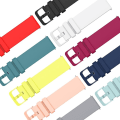 Miniatyrbillede 5 af 5: Til Garmin Vivoactive 3 20 mm ensfarvet blød silikone urrem Navy Blue