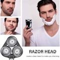Miniatyrbilde 5 av 5: Reservedeler barberhode for S5000 S5370 S5571 S5420 S5140 S5078 S5077 S5050 S5082 Elektrisk blad-svart