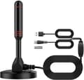 Digital TV-antenn DVB-T2 Bärbar inomhus utomhus TV DTMB-antenn med 5m kabel