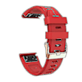 Miniatyrbilde 1 av 5: Reserve Rem for Garmin Fenix 5s Plus 6s Pro, Silikon 20mm Smartwatch Håndledd Red