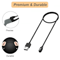 Miniatyrbillede 4 af 5: Oplader til Shokz Openrun/Openrun Pro/Openrun Mini/Aftershokz Aeropex og Opencomm, (2-pak, 3,3ft/1m)